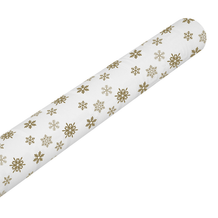 Papirdug hvid m/snefnug 1,2 x 5 meter